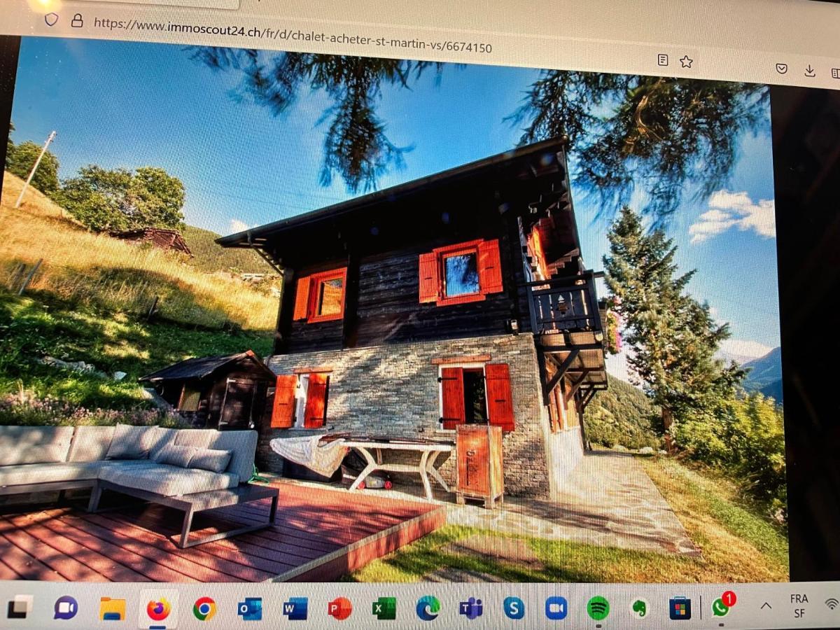 Chalet Edelweiss A Saint-Martin, Val D'Herens Exterior photo